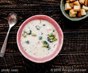 Cream Cheese Broccoli Onion Soup