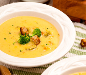 Broccoli Cheddar Beer Soup