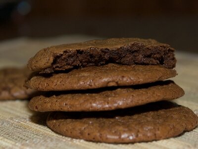 Low Fat Chewy Chocolate Cookies