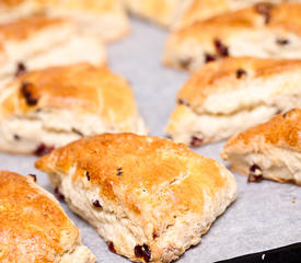 Buttery Cranberry Lemon Scones