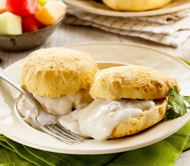 Awesome Breakfast Biscuits and Sausage Gravy