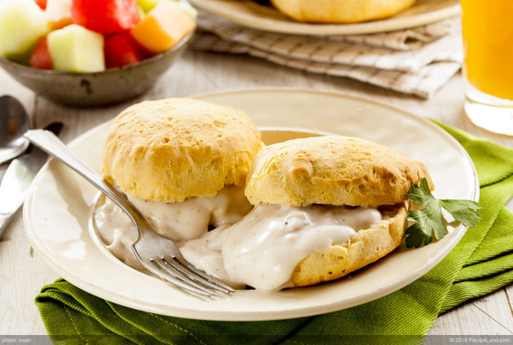 Breakfast Biscuits and Sausage Gravy recipe