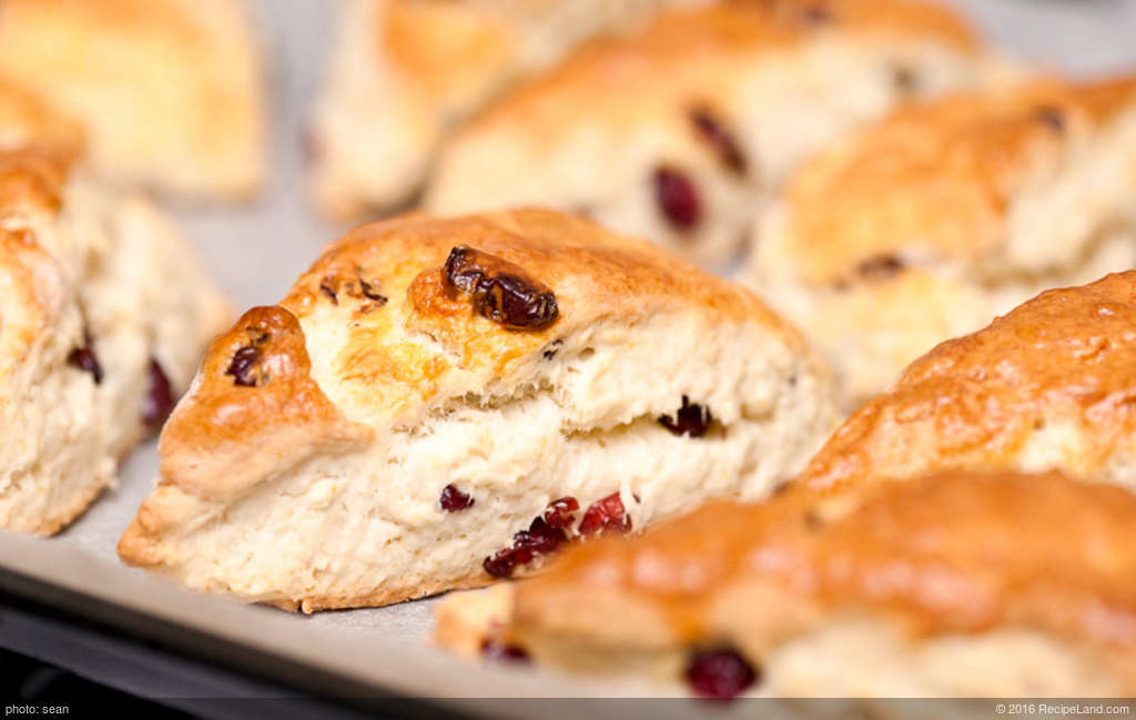 Breakfast Cranberry Orange Scones recipe