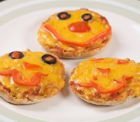 Jack-O-Lantern Halloween Pizzas