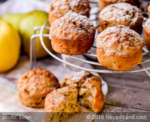 Chunky Apple Spice Muffins recipe