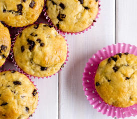 Moist Banana Coffee Muffins