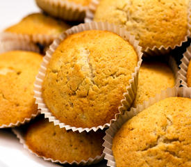 Almost Whole Wheat Banana Bran Muffins