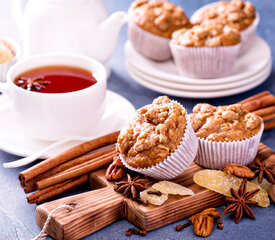 Holiday Gingerbread Muffins