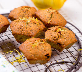 Almost Whole Wheat Lemon Poppyseed Muffins