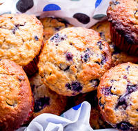 Blueberry Bran Honey Muffins