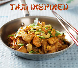 Spicy Thai Noodles with Chicken and Shrimp