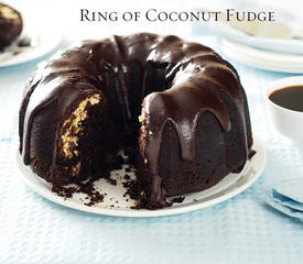 Ring of Coconut Fudge Cake