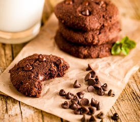 Chewy Double Chocolate Cookies