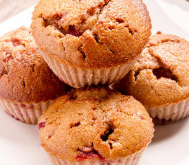 Breakfast Strawberry Oatmeal Muffins