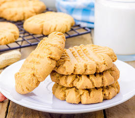 Homemade Slice and Bake Peanut Butter Cookies