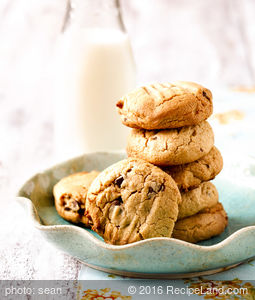 Chocolate Chip Peanut Butter and Honey Cookies