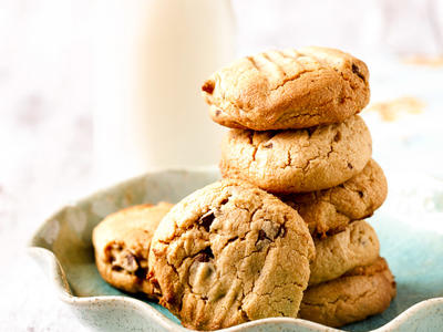 Chocolate Chip Peanut Butter and Honey Cookies