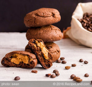 Double Chocolate Peanut Butter Surprise Cookies