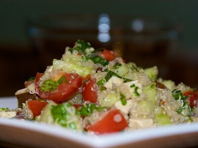 Quinoa and Smoked Tofu Salad