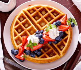 Holiday Gingerbread Waffles