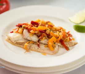 Baked Fish with Quick Tomato Confit