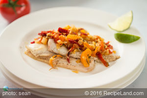 Baked Fish with Quick Tomato Confit