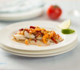 Baked Fish with Quick Tomato Confit