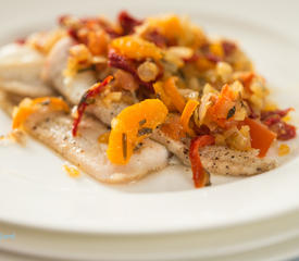 Baked Fish with Quick Tomato Confit