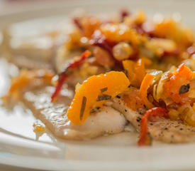 Baked Fish with Quick Tomato Confit