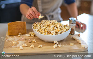 Garlic and Parmesan Popcorn recipe