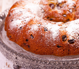 Applesauce-Spice Pound Cake with Raisin and Pecans