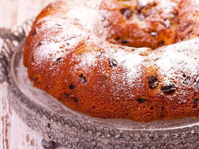 Applesauce-Spice Pound Cake with Raisin and Pecans