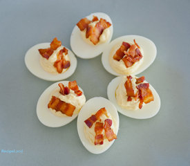 Bacon and Cheese Deviled Eggs