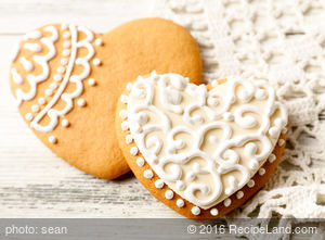 Delicate Heart Sugar Cookies