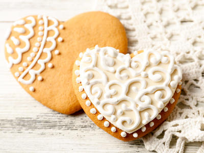 Delicate Heart Sugar Cookies