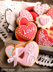 Beautiful Heart Sugar Cookies