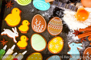 Eggless Rolled Ginger Cookies For Easter