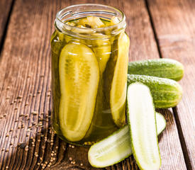 Bread and Butter Microwave Pickles