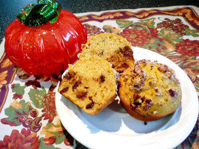 Chocolate Pumpkin Muffins