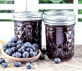 No Cook Blueberry Strawberry Jam