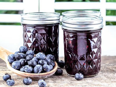 No Cook Blueberry Strawberry Jam