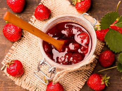 No-Cook Strawberry Jam