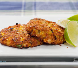 Curried Corn and Crab Cakes