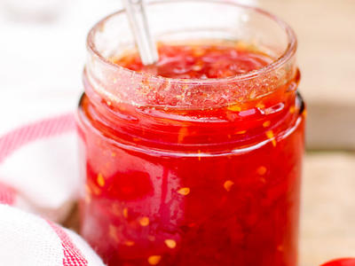 Domatoules Glyko (Spicy Cherry Tomato Preserves)