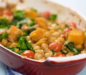 Chickpea and Butternut Squash Casserole