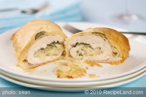 Low Fat Chicken in Phyllo