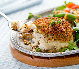 Baked Crusted Cod with Italian Breadcrumbs