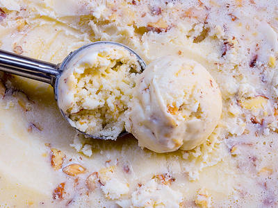 Brown Sugar and Toasted Almond Ice Cream