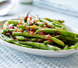 Easy Apple Cider Glazed Green Beans