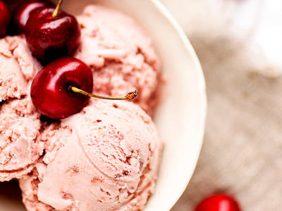 Cherry Cheesecake Ice Cream *